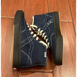 VANS Gilbert Crockett High Decon Blue Denim Sneakers, Men’s Size 10.5